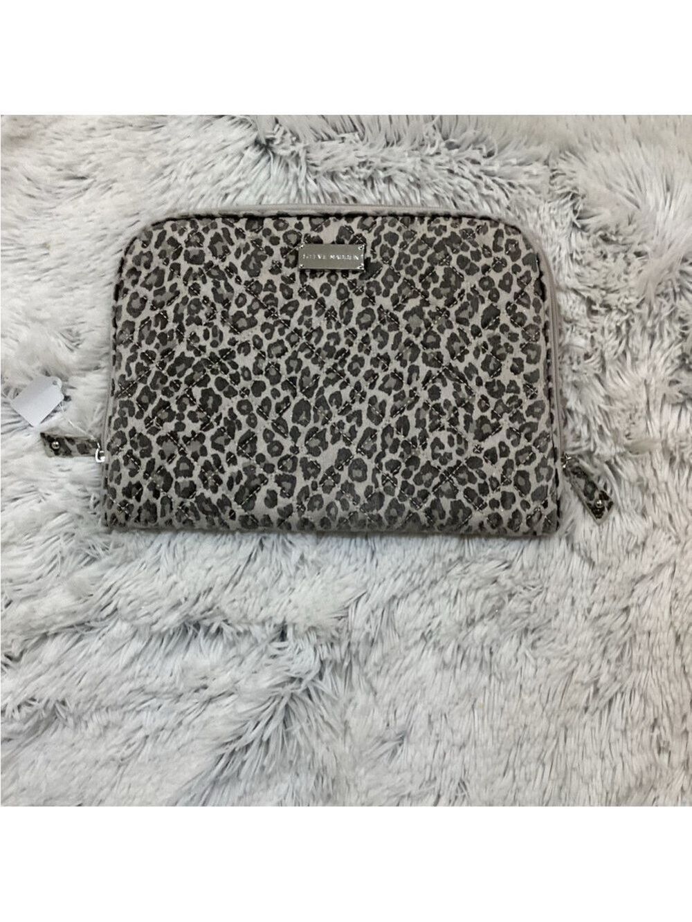 Steve Madden tablet case animal print black cream silver & pink